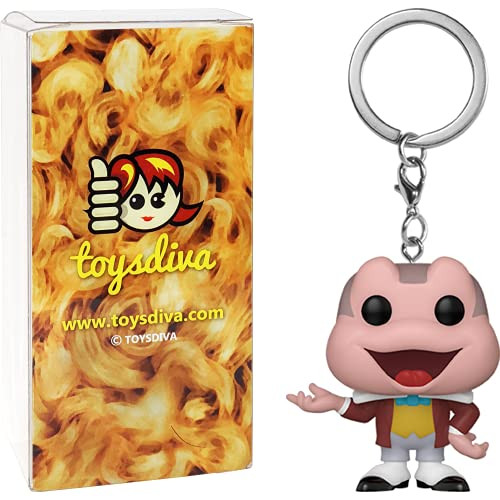 Mr. Toad- Fun?ko Pocket P?o?p? Mini-Figural K?e?y?c?h?a?i?n Bundle with 1 Compatible 'ToysDiva' Graphic Protector -51191 - B-