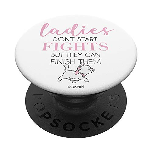 Disney The Aristocats Ladies Don't Start Fights PopSockets PopGrip- Swappable Grip for Phones  and  Tablets