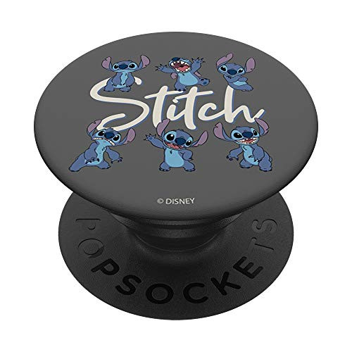 Disney Lilo  and  Stitch Stitch Poses PopSockets PopGrip- Swappable Grip for Phones  and  Tablets