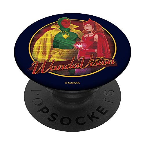 Marvel WandaVision Retro Halloween Costume Portrait PopSockets PopGrip- Swappable Grip for Phones  and  Tablets