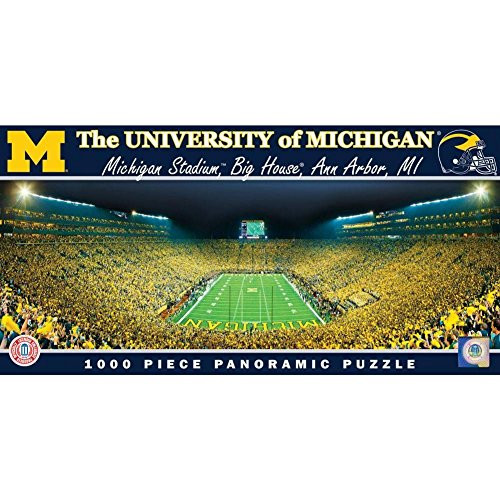 MasterPieces Collegiate Michigan Wolverines 1000 Piece Stadium Panoramic Jigsaw Puzzle MasterPieces Collegiate Michigan Wolverines 1000 Piece Stadium Panoramic Jigsaw Puzzle