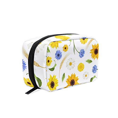 Travel Makeup Cosmetic Bag Sunflower Makeup Pouch for Travel Bag Purse Holiday Gift For Women Or Girls-14- Travel Makeup Cosmetic Bag Sunflower Makeup Pouch for Travel Bag Purse Holiday Gift For Women Or Girls-14-