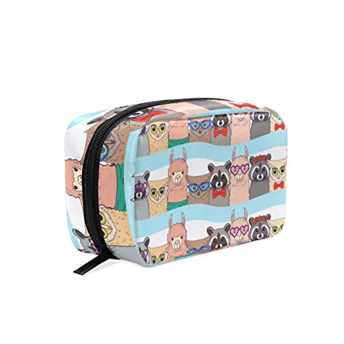 Travel Makeup Cosmetic Bag Cute Llama Makeup Pouch for Travel Bag Purse Holiday Gift For Women Or Girls-18- Travel Makeup Cosmetic Bag Cute Llama Makeup Pouch for Travel Bag Purse Holiday Gift For Women Or Girls-18-