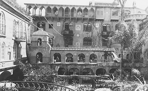 Mission Inn Spanish Patio View Riverside CA Photograph -12x18 Art Print Travel Poster Wall Decor- Mission Inn Spanish Patio View Riverside CA Photograph -12x18 Art Print Travel Poster Wall Decor-