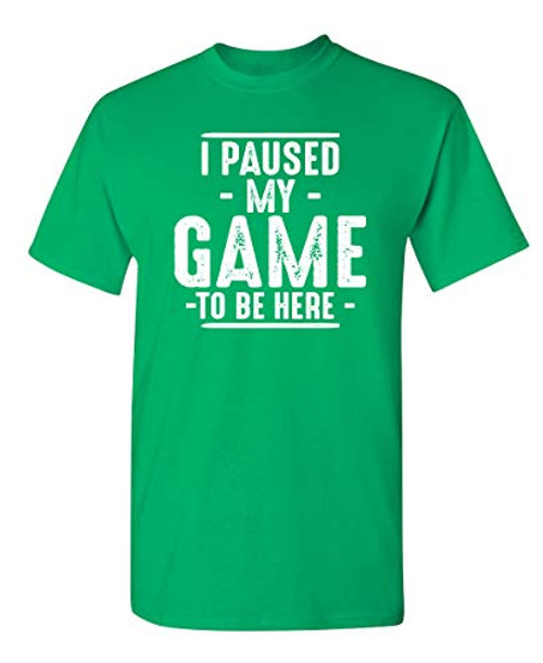 Paused My Game Graphic Novelty Sarcastic Funny T Shirt L Irish Paused My Game Graphic Novelty Sarcastic Funny T Shirt L Irish