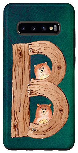 Galaxy S10 plus B Letter Kids Monogram Case
