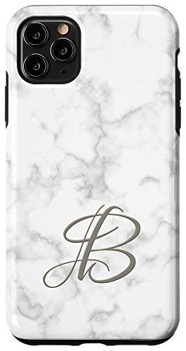 iPhone 11 Pro Max Initial B Monogram Phone Cover Alphabet Letter Monogrammed Case