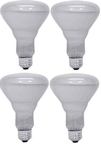 GE 65 Watt Soft White Floodlight BR30 Light Bulb -4 Pack-