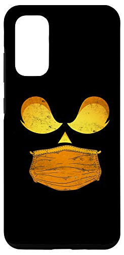 Galaxy S20 Scary Halloween Pumpkin Wearing a Mask 2020 Jack O Lantern Case