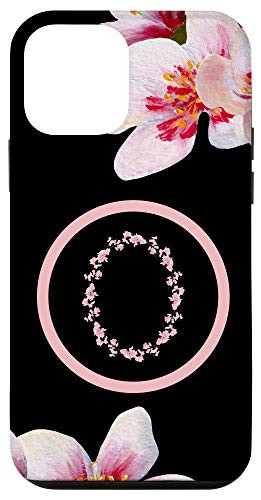 iPhone 12 mini Letter O Personalized Initial O Cherry Blossoms Floral Gift Case