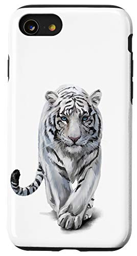 iPhone SE -2020- - 7 - 8 Tiger on White AEQ028 Case