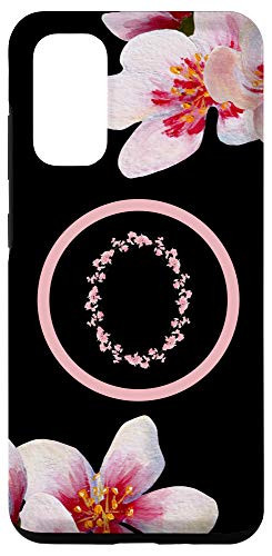 Galaxy S20 Letter O Personalized Initial O Cherry Blossoms Floral Gift Case