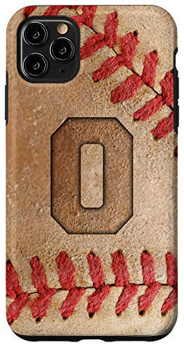 iPhone 11 Pro Max Baseball Phone Case with letter O Baseball Player Name Gift Case