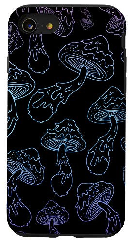 iPhone SE -2020- - 7 - 8 Pastel Goth Mushrooms  Vaporwave Aesthetic Case