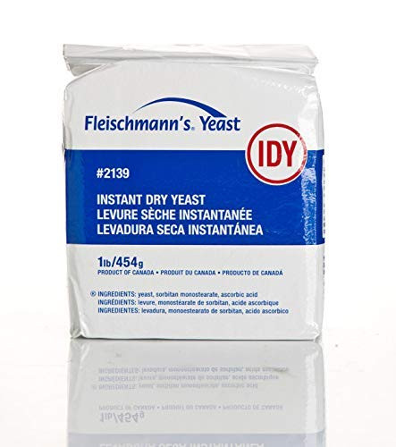 Fleischmann's Instant Dry Yeast Vacuum Pack -1 Lb- -Package may vary--SET OF 3