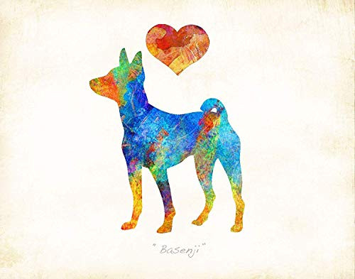 Basenji 2 Dog Breed Art Print by Dan Morris