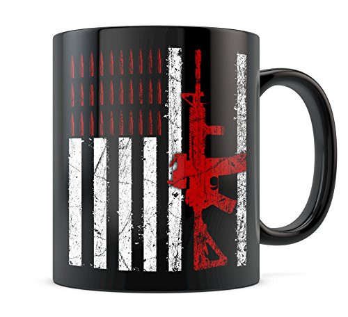 AR-15 American Flag Assault Rifle 2nd Amendment Coffee Mug