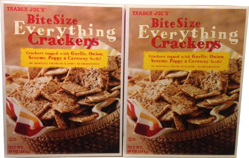 Trader Joes Bite Size Everything Crackers -2 Pack-