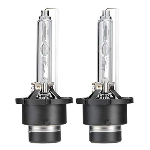 Akozon 2Pcs Xenon Headlight D4S 6000K 35W HID Replacement Bulbs Car Front Headlight Xenon Lamp Replacement Bulbs