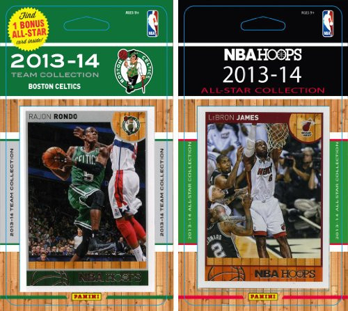 NBA Boston Celtics Licensed 2013-14 Hoops Team Set Plus 2013-24 Hoops All Star Card Set