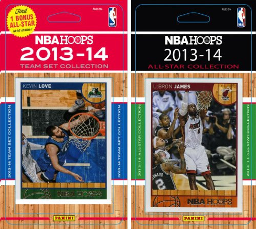 NBA Minnesota Timberwolves Licensed 2013-14 Hoops Team Set Plus 2013-24 Hoops All Star Card Set