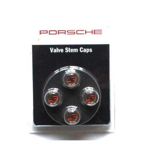 Porsche Color Valve Stem Caps, Set of Four