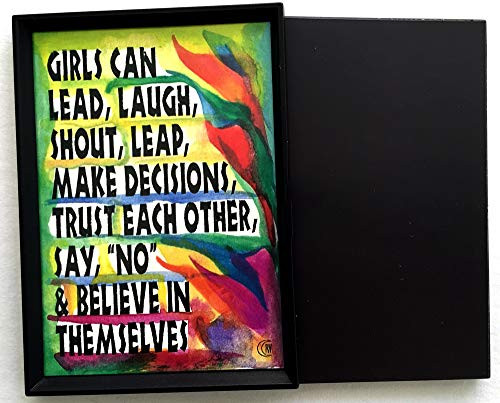 What Girls Can Do 2x3 magnet - Heartful Art by Raphaella Vaisseau