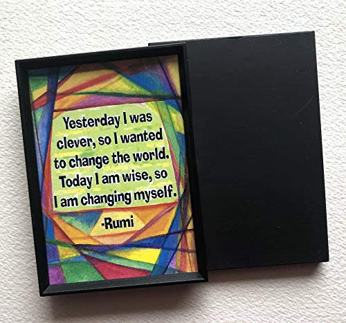 Yesterday I was clever 2x3 Rumi magnet - Heartful Art by Raphaella Vaisseau Yesterday I was clever 2x3 Rumi magnet - Heartful Art by Raphaella Vaisseau