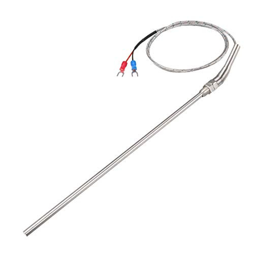 uxcell K Type Thermocouple Temperature Sensor Probe 5x200mm -0 to 600C- 3.3ft Temperature Controller