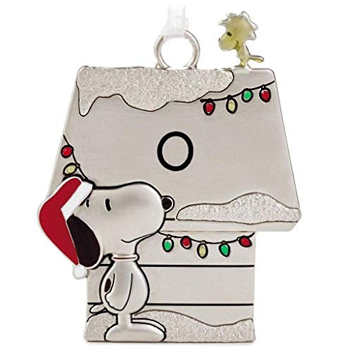 Hallmark Letter Initial O Peanuts Snoopy and Woodstock Charmers Metal Christmas Ornament