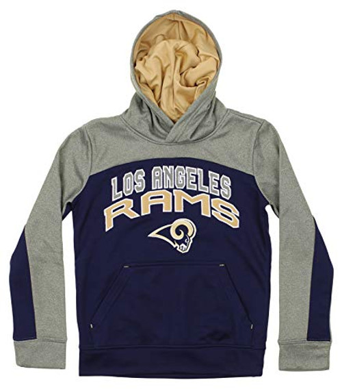 Outerstuff NFL Youth Boys -8-20- Ellipse Pullover Sweatshirt Hoodie Los Angeles Rams Large -14-16- Outerstuff NFL Youth Boys -8-20- Ellipse Pullover Sweatshirt Hoodie Los Angeles Rams Large -14-16-