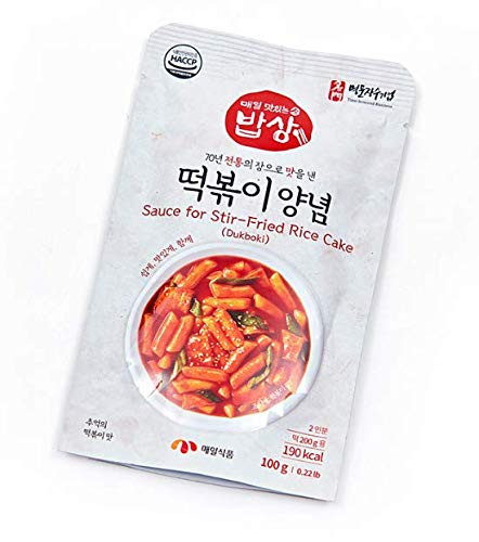 Korean Spicy and Sweet - Hot Spicy Topokki TTeokbokki Sauce for Rice Cake 0.22IB -PACK of 3- 