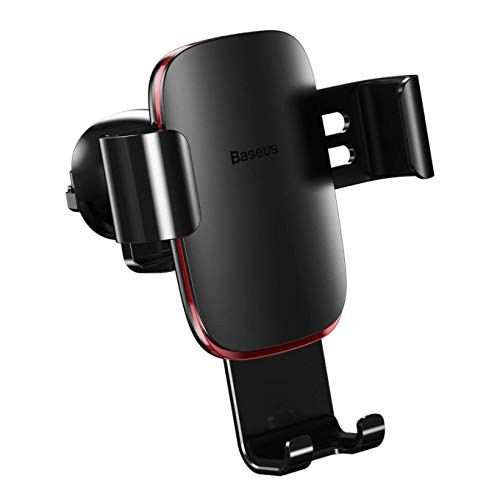 Baseus Car Phone Mount, All Metal Full Automatic Air Vent Mount,Compatible with iPhone X/Xs/XS MAX/8/8Plus/7/7Plus/6s/6Plus/5S, Galaxy S5/S6/S7/S8 and More