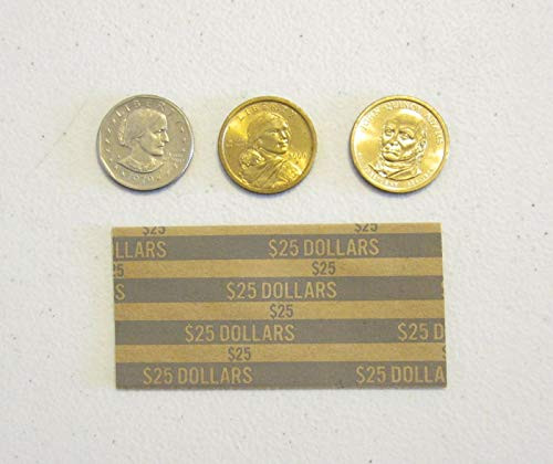 300 Coin Wrappers for Presidential Dollars SACAGAWEA Dollar and Susan B. Anthony Accessories Indoor Outdoor 300 Coin Wrappers for Presidential Dollars SACAGAWEA Dollar and Susan B. Anthony Accessories Indoor Outdoor