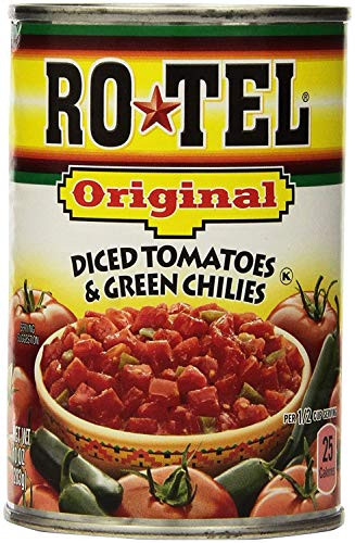 RO TEL Original Diced Tomatoes and Green Chilies 10 ounces -Pack of 3-