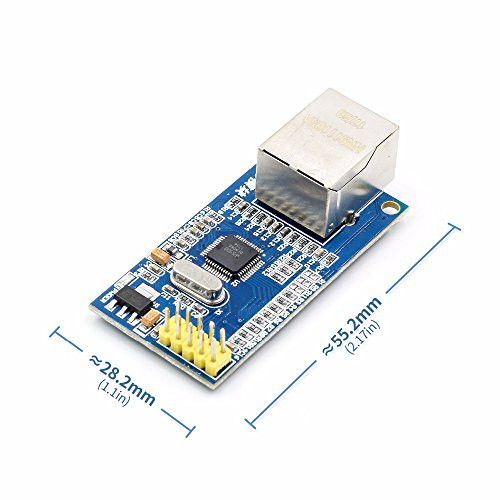 Yoneix for Arduino W5500 Ethernet Network Modules for Arduino TCP-IP 51-STM32 SPI Interface 3.3V 5V I-O MCU-1PCS-
