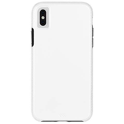 Case-Mate - iPhone XS Max Case - TOUGH GRIP - iPhone 6.5 - White/Black