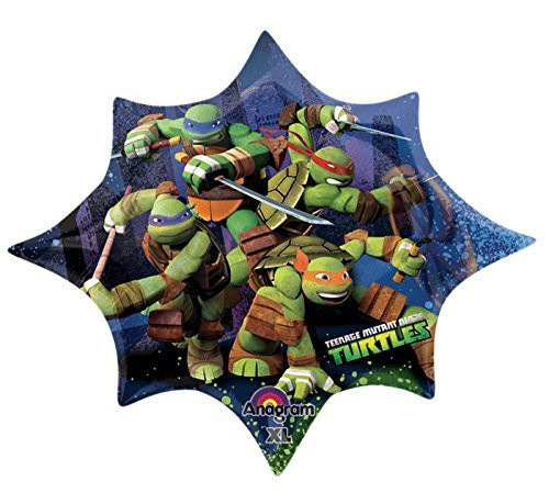 Broward Balloons Teenage Mutant Ninja Turtles Mini Shape 14 Inch Balloon -Qty2-