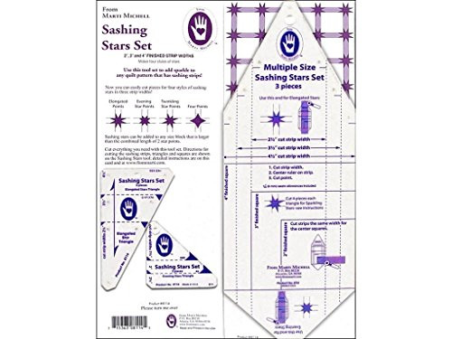 Michell Marketing MIC8114 Marti Michell Template Sashing Stars Set