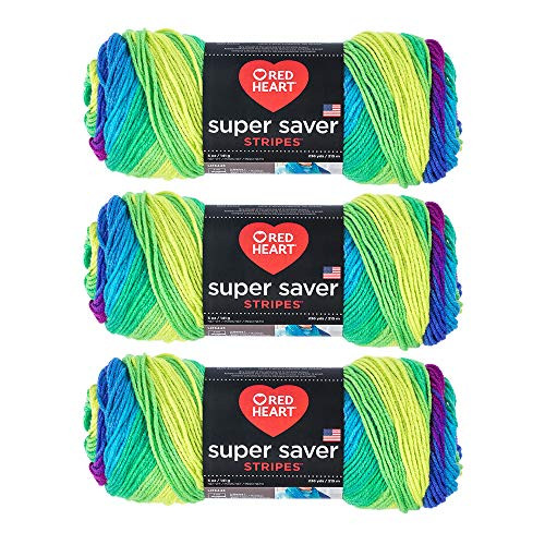 Red Heart Bulk Buy Super Saver Yarn -3-Pack- Parrot E300-4968 Red Heart Bulk Buy Super Saver Yarn -3-Pack- Parrot E300-4968