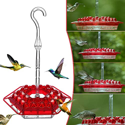Mary's Sweety Hummingbird Feeder with Perch and Built-in Ant Moat Diamond Shape for Little Birds -1PC- Mary's Sweety Hummingbird Feeder with Perch and Built-in Ant Moat Diamond Shape for Little Birds -1PC-