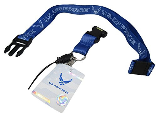 K's Novelties U.S. Air Force Wings USAF Blue Emblem Lanyard with Detachable Key Ring K's Novelties U.S. Air Force Wings USAF Blue Emblem Lanyard with Detachable Key Ring