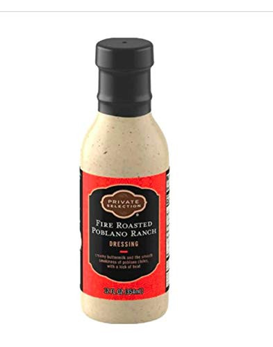 Private Selection Fire Roasted Poblano Ranch Dressing 12 Oz -Pack of 2-