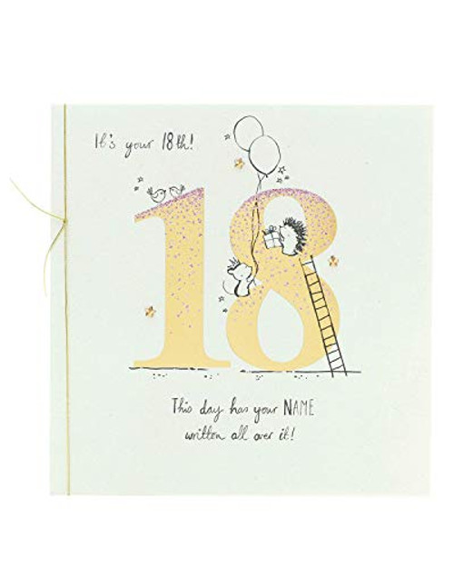 UK Greetings 18th Birthday Card - for Her - Cute 18th Birthday Design 734846-0-1