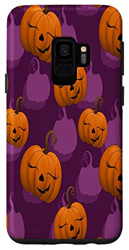 Galaxy S9 Halloween Decor Pumpkin Jack-O-Lantern Case
