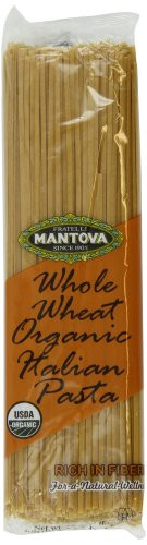 Mantova Italian Organic Linguine Whole Wheat Pasta 1-Pound Bags -Pack of 10-