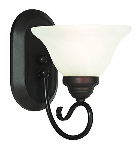 Livex Lighting 6101-07 Coronado 1 Light Wall Sconce, Bronze