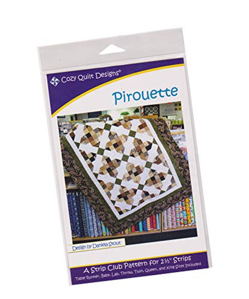 Cozy Quilt Designs 'Strip Club' Pattern - Pirouette -Includes Instructions for Seven Project Sizes- Cozy Quilt Designs 'Strip Club' Pattern - Pirouette -Includes Instructions for Seven Project Sizes-