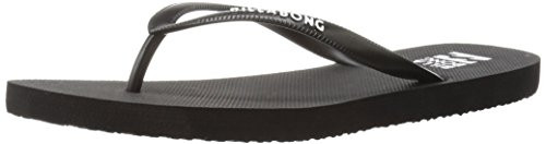 Billabong Women's DAMA Flip Flop Black-White 7