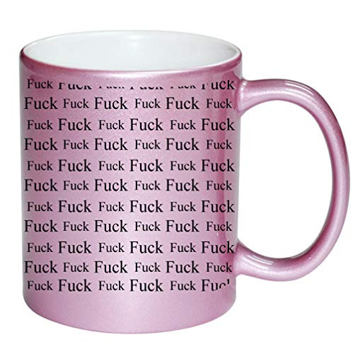 F-Bombs PINK 11 ounce Ceramic Coffee Mug Tea Cup by M and R